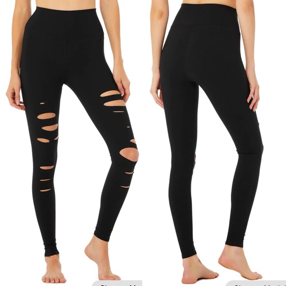 ALO Yoga Pants - Alo Yoga High Waisted Ripped Warrior Legging